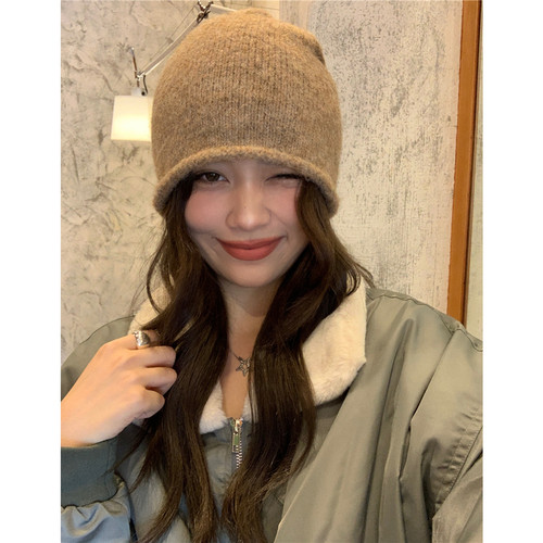 冷帽美拉德男女针织羊毛堆堆帽潮