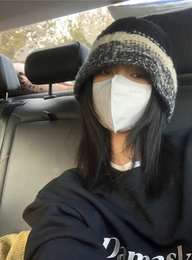 渔夫帽ins博主秋冬大版显脸小