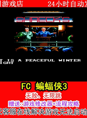 FC 蝙蝠侠3+修改器金手指无敌版+攻略  PC电脑单机游戏
