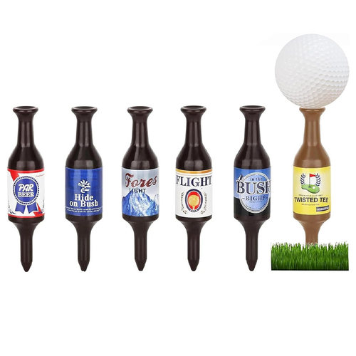高尔夫球tee个性啤酒塑料球钉golf tee开球t球梯球座短钉用品配件