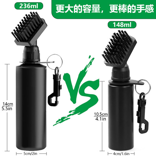 HOW TRUE高尔夫球杆清洁刷按压式喷水刷大容量清洁杆头刷沟槽刷头
