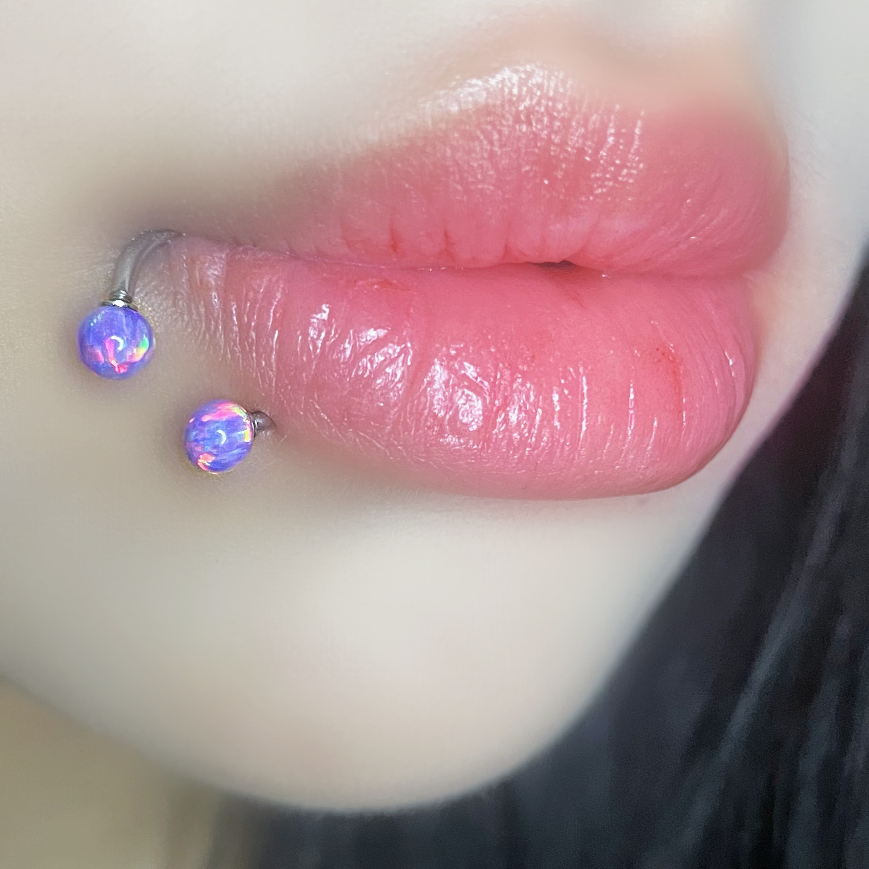 SATANS CHILD VANILLA BAR POOF OPAL LIP RING HORSESHOE RING OPAL LIP NAIL OPAL NASAL SEPTUM EAR BONE NAIL TIDE