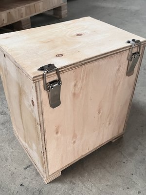 包装物工业复古储物摆设定制做旧带锁翻盖陈列 搭扣胶合板木箱流