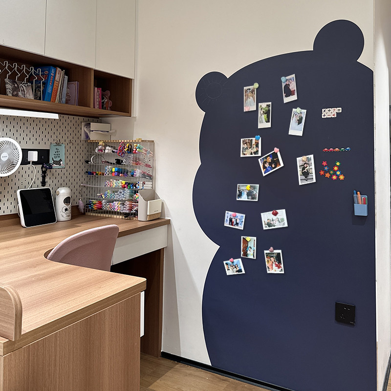 长远【小熊形状】不伤墙黑板墙贴