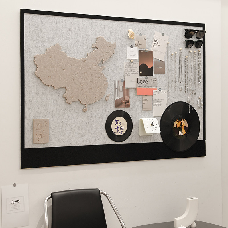 双层中国地图展示照片墙毛毡板墙贴软木背景板相片明信片挂墙展示板羊毛毡墙贴拍立得愿景板装饰板可定制,文具电教/文化用品/商务用品,软木板/照片板/毛毡板,淘宝优惠券,粉丝福利购,淘宝优惠卷
