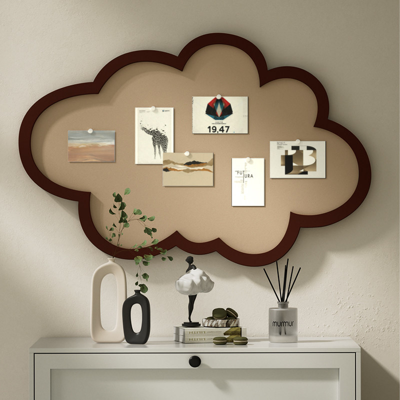 云朵照片墙背景板毛毡板毛毡墙贴展示墙墙面遮丑装饰创意软木板墙板挂