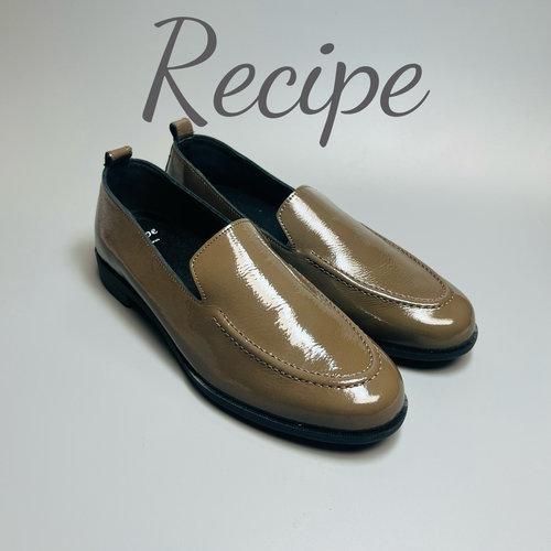 断码清仓现货日本recipe女鞋乐福鞋漆皮乐福鞋女RP-549