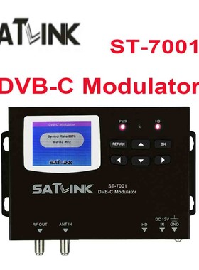 Satlink ST-7001 DVB-C Modulator调制器高清信号转换为DVB-C射频