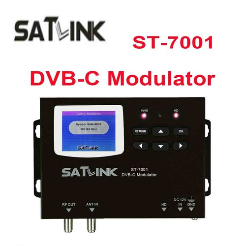 Satlink ST-7001 DVB-C Modulator调制器高清信号转换为DVB-C射频