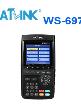 SATLINK ST-6975 DVB-T2/T DVB-C寻星仪台湾HBS-7000数位DB表