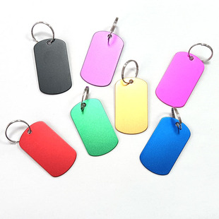 优质铝材多色空白牌定制雕刻Logo单双面防水耐高温数字号码标记牌