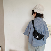 儿童斜挎包2022新款 胸包 洋气男童宝宝外出零钱包腰包男孩百搭时尚