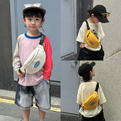 儿童胸包2023新款 腰包零钱包 帅气男童外出旅行小背包女孩运动时尚