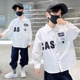 儿童洋气帅气大童衬衣外套2025新款 衬衫 翻领上衣春秋 长袖 男童秋装