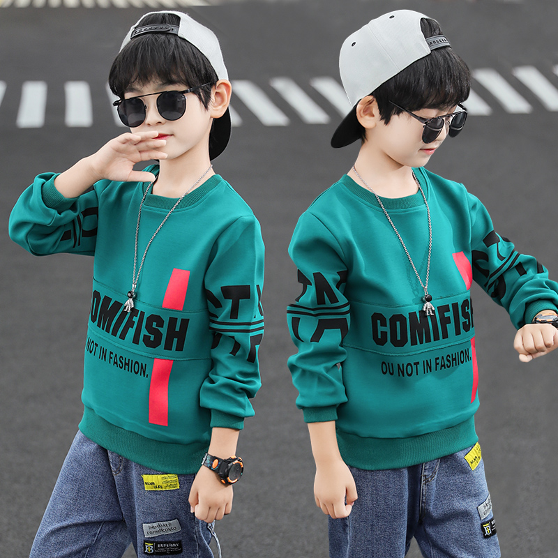 男童春秋装卫衣2023新款大童t恤