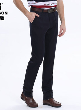 高驰2025夏季新款双褶宽松休闲裤中年男士透气薄款柔软舒适长裤