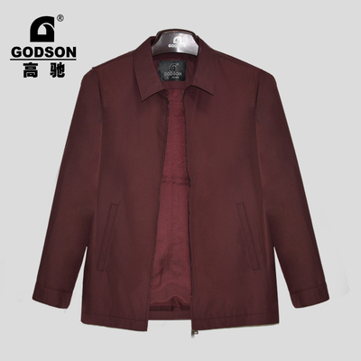 GODSON专柜正品春秋季翻领夹克衫