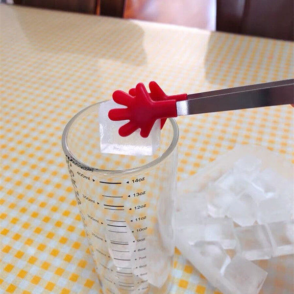 超萌可爱手指不锈钢冰夹图片