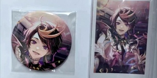 日谷现货nijisanji彩虹社Shu24生日吧唧徽章拍立得set 原袋未拆散