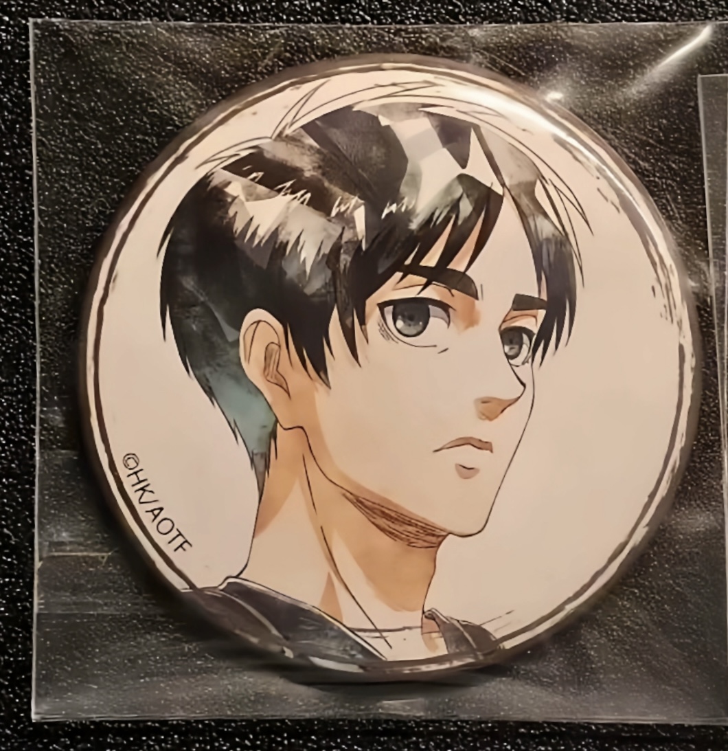 现货日谷散单进击的巨人 兵长 利威尔 艾伦 第一弹水彩吧唧徽章