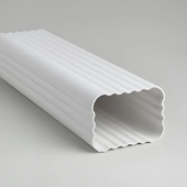 PVC塑料方管矩形管楼房排水管方形塑料管别墅阳光房屋成品檐沟