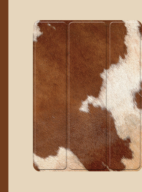 日韩奶牛纹2021/20/19新款ipad适用air4/3/2旋转保护套10.2/9.7寸平板2018带笔槽pro11三折mini4/5苹果123壳6