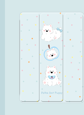 呆萌苹果小狗2021/20/19新款ipad适用air4/3/2气囊保护套10.2/9.7寸平板2018笔槽pro11三折mini4/5苹果123壳6