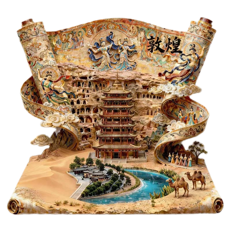 金属浮雕冰箱贴景区文旅纪念好物