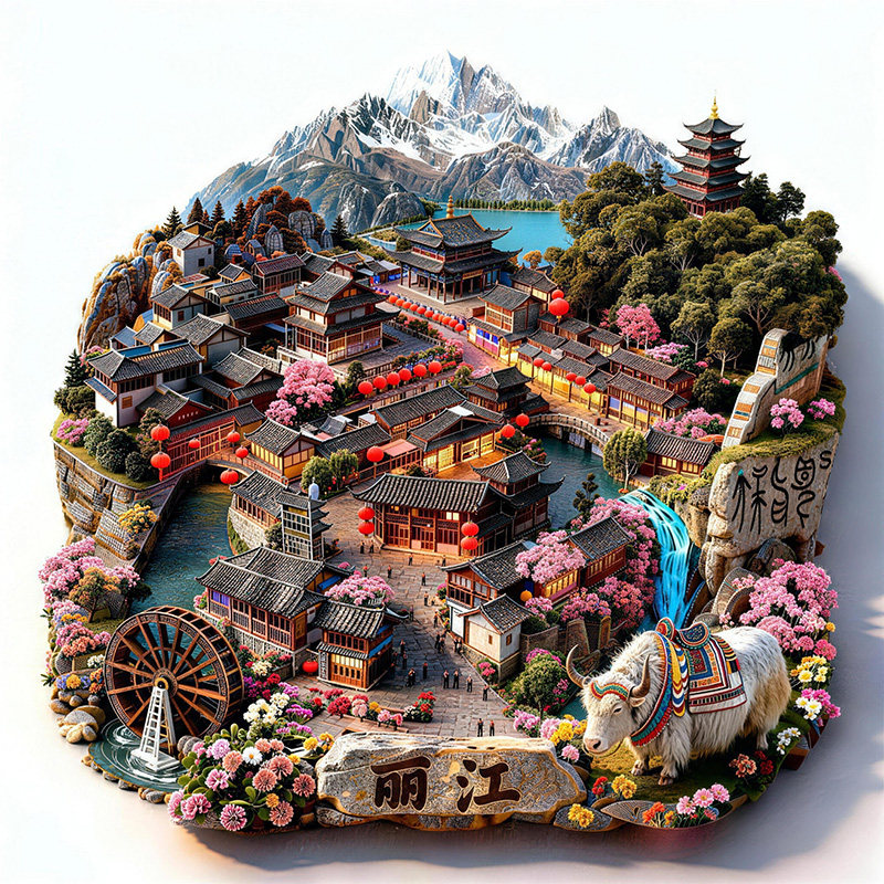 金属浮雕冰箱贴景区文旅纪念好物