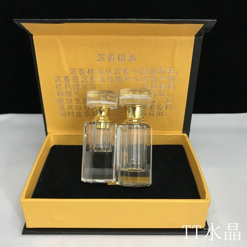 精油瓶包装盒定制水晶沉香小空瓶1ml香水分装瓶2ml高档滴棒3ml盒图片