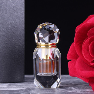 高级水晶精油瓶小空瓶1ml高档香水分装瓶沉香小瓶子粘棒瓶子刻字