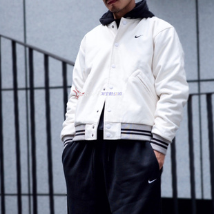 Nike耐克男子羊毛混纺运动休闲保暖棒球服夹克外套DQ5011 030 010