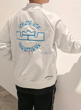 Nike耐克男子詹姆斯加绒保暖复古篮球运动休闲夹克外套FZ1035-121