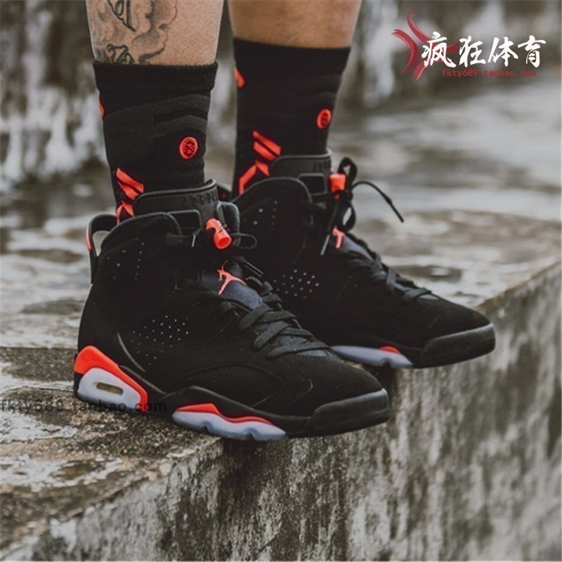 AIR JORDAN 6 AJ6黑红红外线高帮19复刻篮球鞋 384665-384664-060