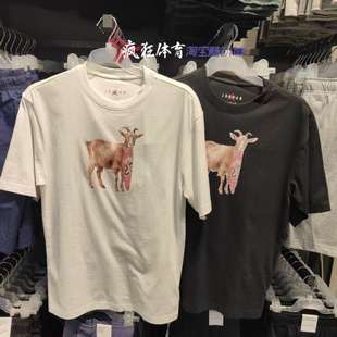 Air Jordan男子纯棉时尚百搭透气运动休闲短袖T恤IF0787-010-100