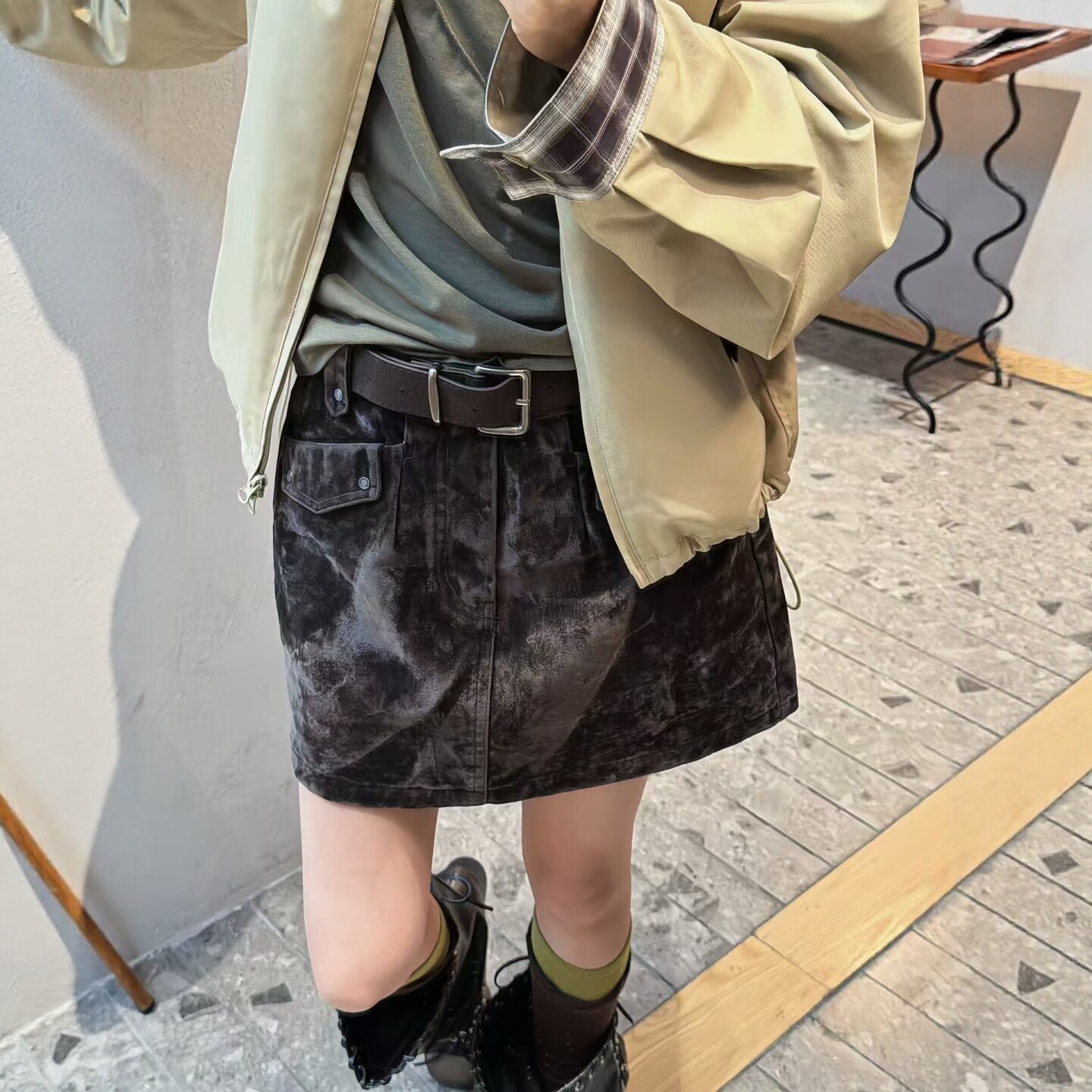 高腰显瘦防走光打底半身裙