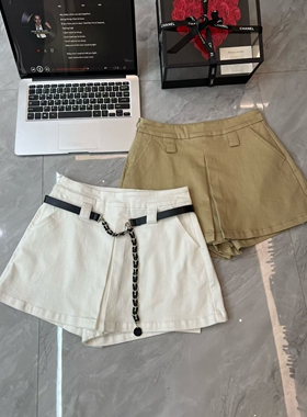 W1996夏季新款打底裤裙女韩版小众设计防走光高腰显瘦A字半身裙
