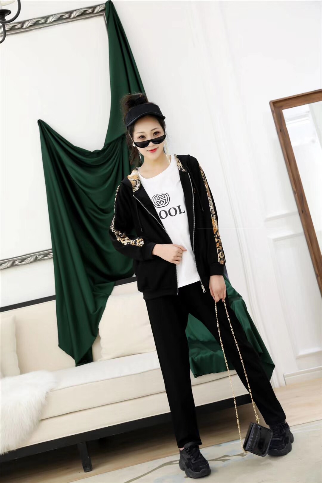 胖mm大码女装时尚休闲套装 2大码连衣裙