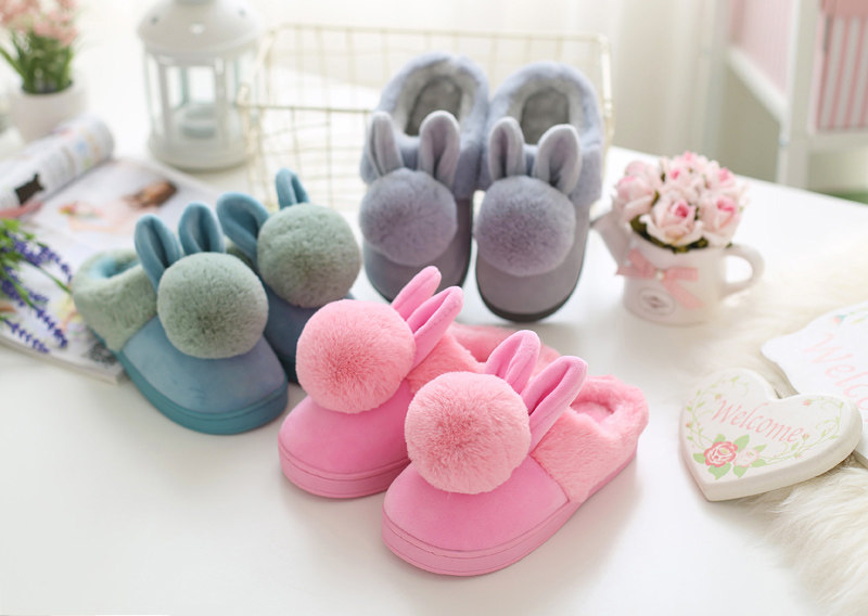 Pantoufles enfants en suède pour hiver - semelle plastique - Ref 986547 Image 4