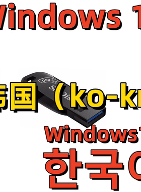 Word韩语Excel PS CAD韩文Windows 11系统安装版U盘Win 10 Office