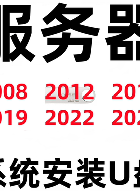 纯净版 Windows Server 2025 2022 2019 2016 2012 系统安装U盘