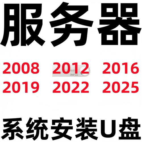 纯净版 Windows Server 2025 2022 2019 2016 2012 系统安装U盘