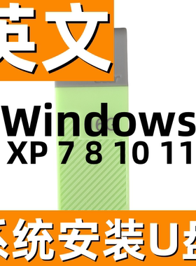 英文版 win xp 7 8.1 windows 10 11 英语纯净系统 安装u盘