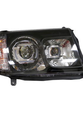 丰田LC200大灯总成改装兰德酷路泽4700氙气大灯LED双光透镜适用于