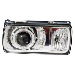 大众经典普桑大灯总成改装桑旅老桑塔纳LED双光透镜天使眼适用于