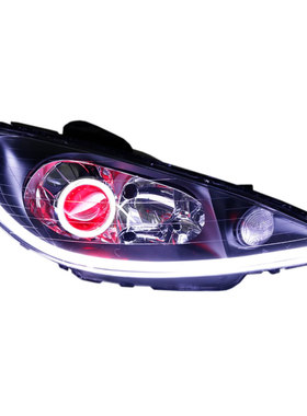 04-08标致206激光大灯总成206CC改装LED流光前大灯双光透镜适用于