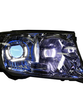 丰田LC200大灯透镜改装兰德酷路泽4700氙气大灯LED双光透镜适用于