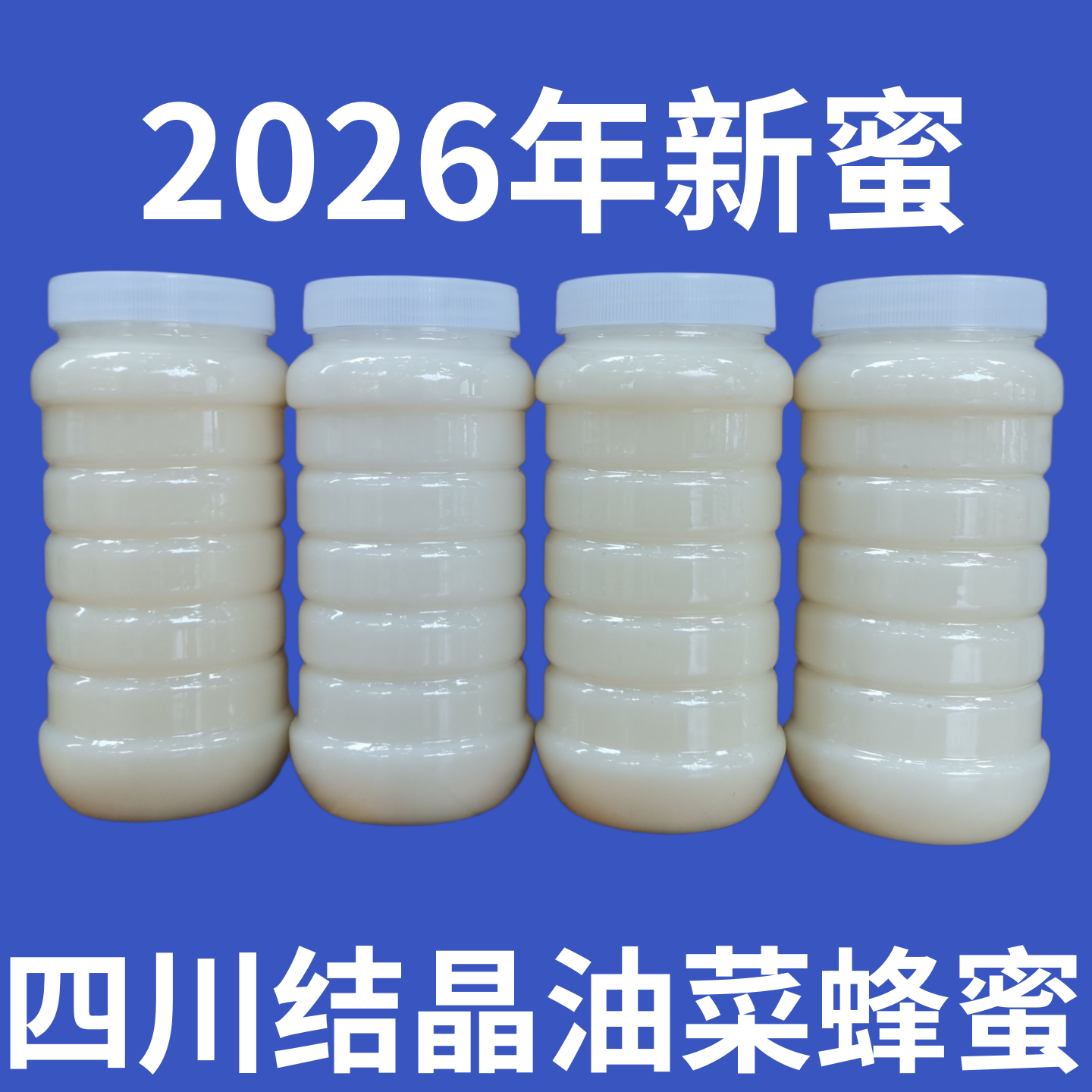 新鲜油菜花蜂蜜2026年新蜜白蜜自产自销包邮结晶春封盖成熟雪蜜