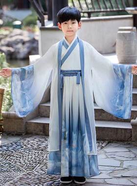 三字经弟子规古风汉服男童表演服