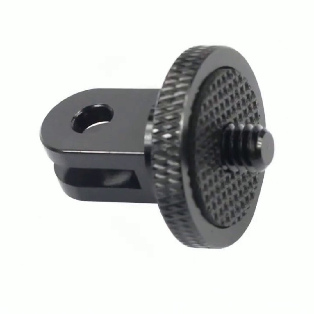 gopro配件三脚架转接座小蚁转接头运动相机迷你金属1/4连接头通用